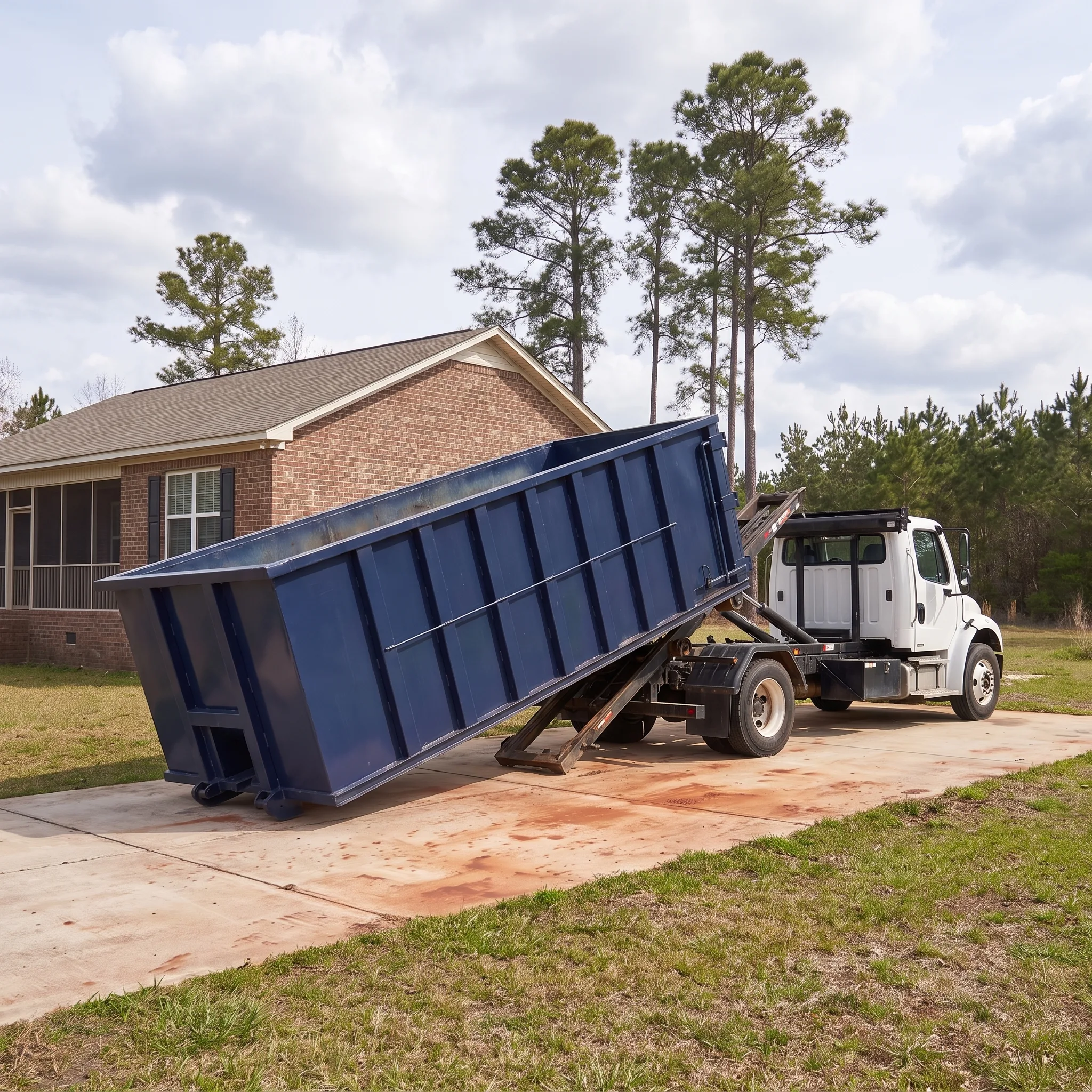 Roll-off dumpster delivery in Mississippi